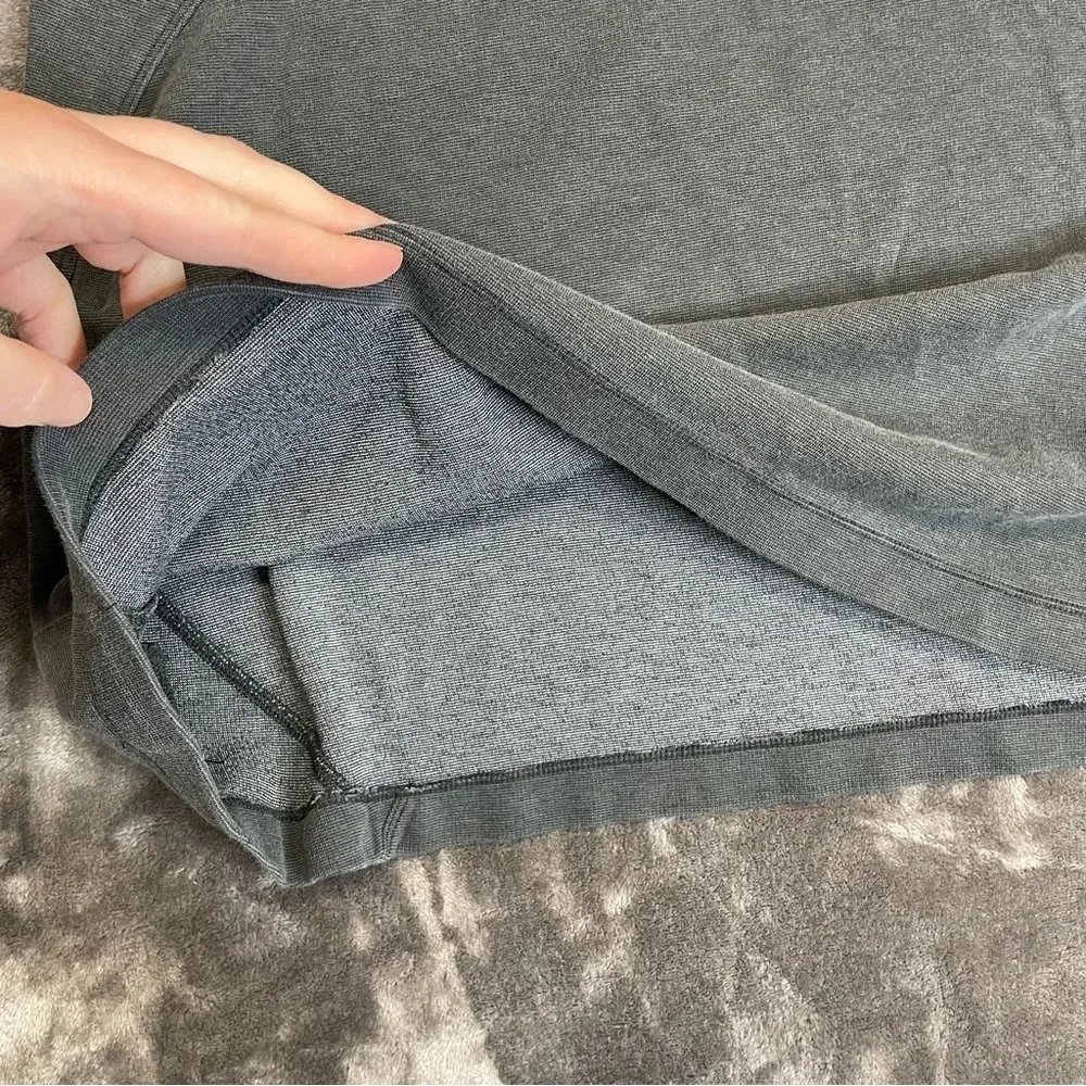 Horny Toad gray mini skirt stretch knit tencel blend women’s large